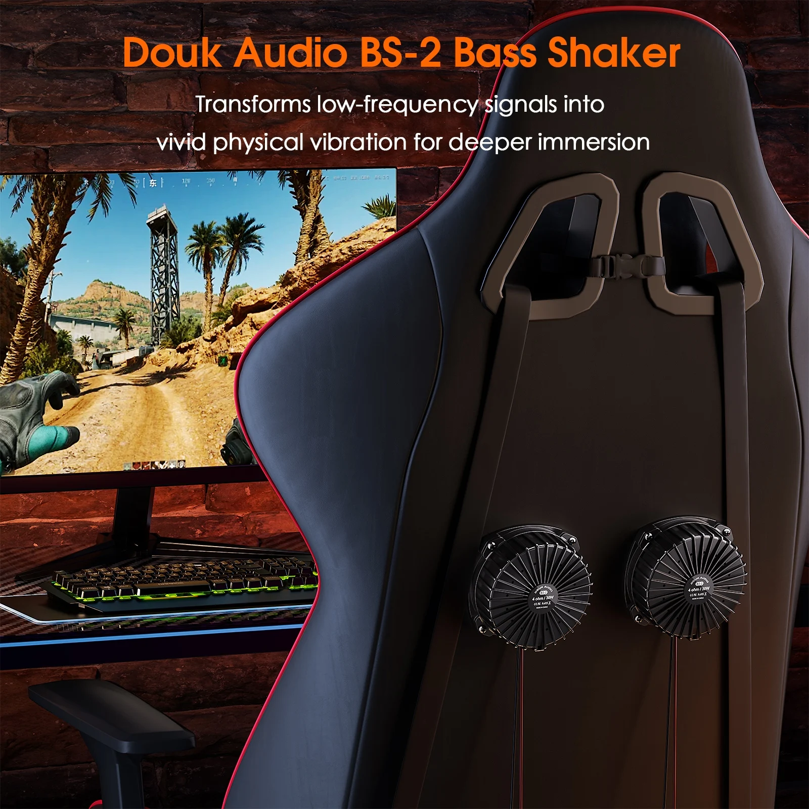 Douk Audio BS-2 30W 4Ω Vibrado - Home Cinema Chairs reseña y precio